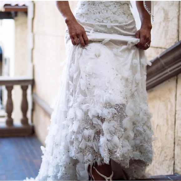 Strapless & Beaded Wedding Dress - Picture 3 of 4